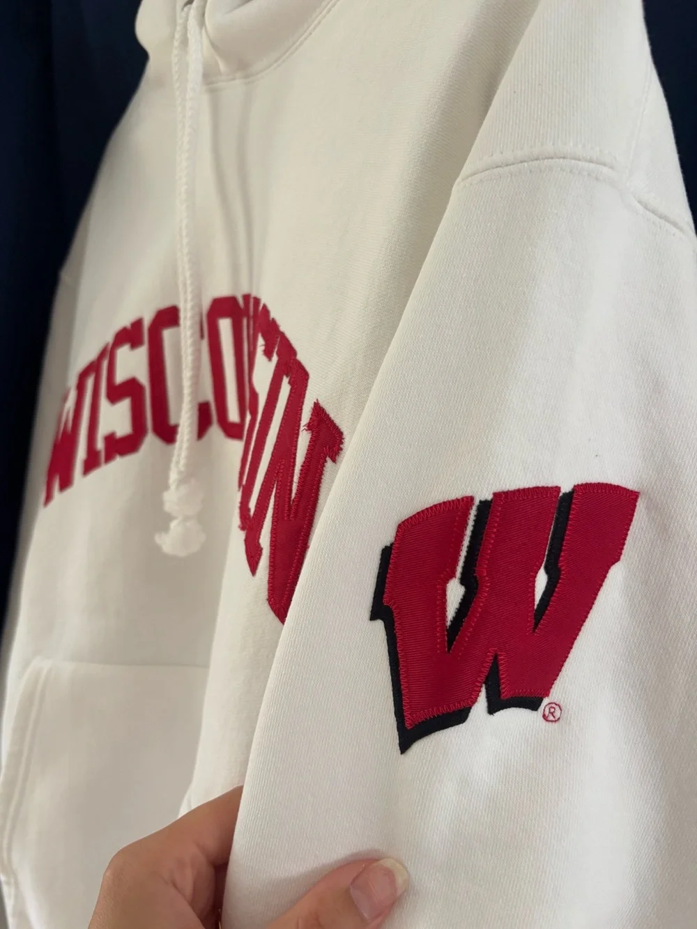 U of Wisconsin embroidered hoodie